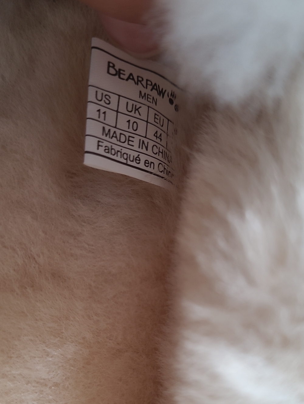 New in box! BearPaw Moc II Hickory Mens 11 Tan Suede Wool Cozy Moccasin Slippers - Picture 8 of 9